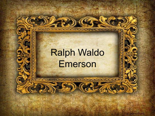 Ralph WaldoEmerson