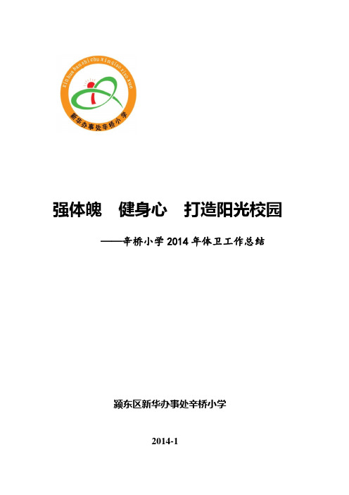辛桥小学2013年体卫工作总结