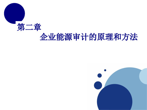 企业能源审计的原理和方法