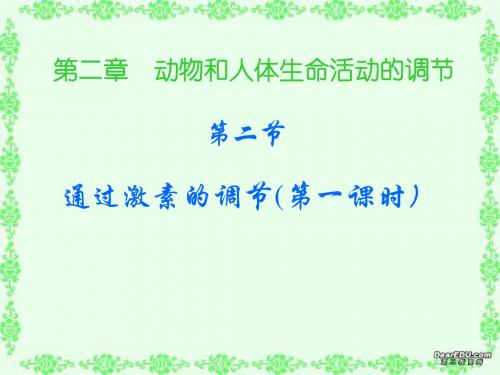 人教版教学课件通过激素的调节定稿(1)