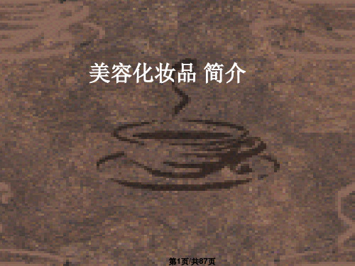各类化妆品简介