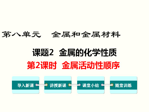 金属活动性顺序 公开课一等奖课件