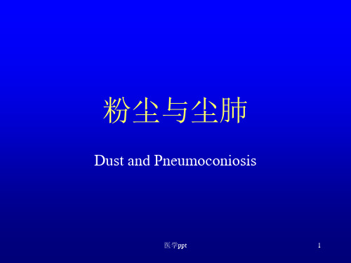 粉尘与尘肺劳动卫生与职业病学