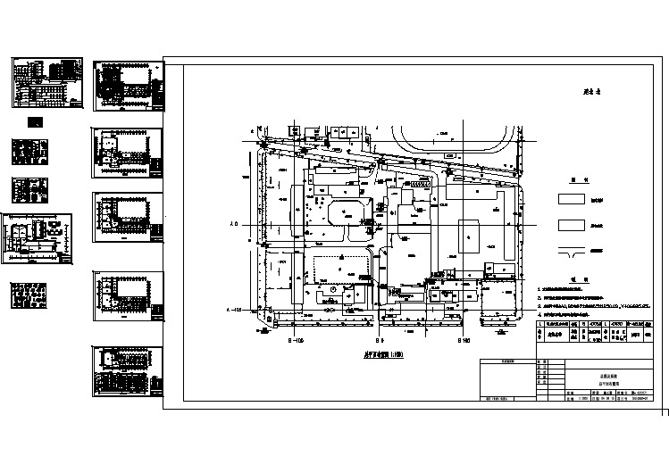 泉州市某商业街1万平米五层框架结构商务大酒店建筑设计CAD图纸