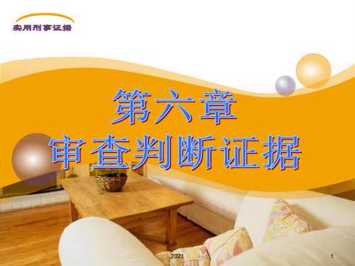 第六章-审查判断证据PPT课件