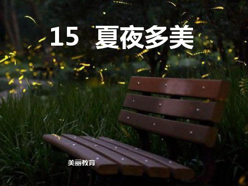 语文课件-2夏夜多美.pptx