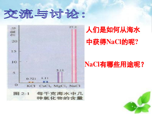 苏教版高中化学必修一专题2 第一单元氯、溴、碘及化合物 课件(共20张PPT)