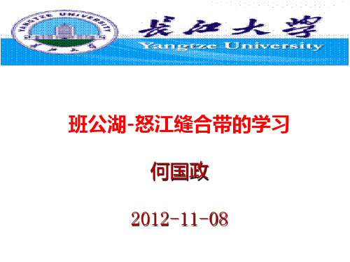 班公湖怒江缝合带