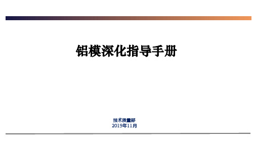 铝模优化指导手册1118
