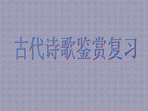 2008高考诗歌鉴赏(完整)