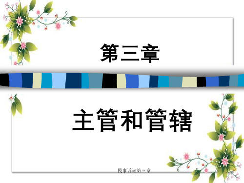 民事诉讼第三章