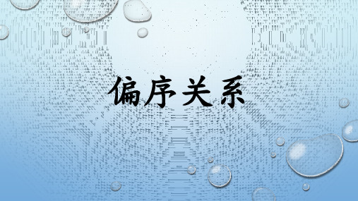 离散数学39偏序关系