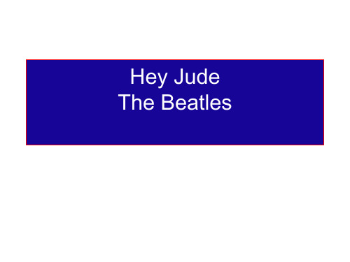 hey,jude含义解析