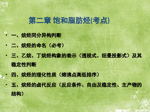 课件：第二章 饱和脂肪烃1