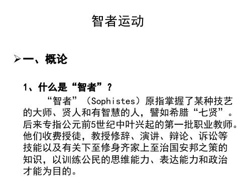 智者运动