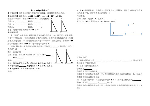 1.2 直角三角形(2)