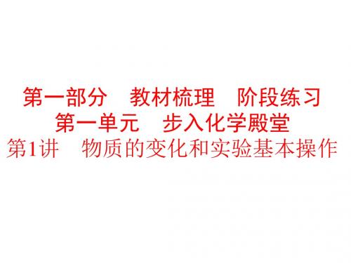 中考化学步入化学殿堂PPT课件1 鲁教版