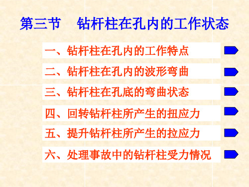 第三节    钻杆柱在孔内的状态