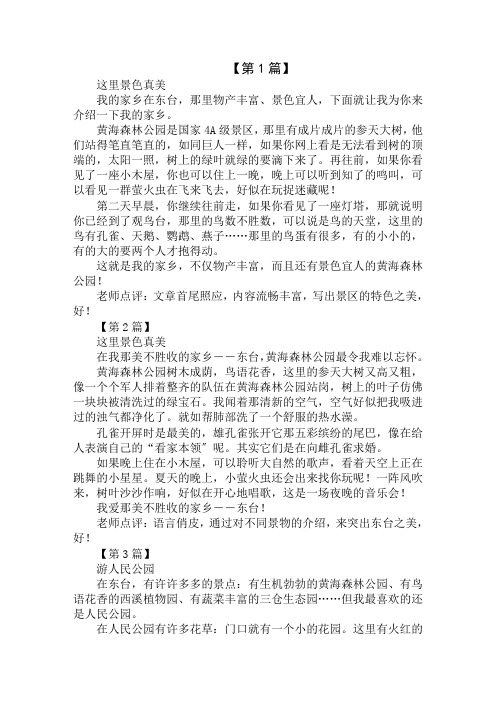 这里的景色真美作文400字精选