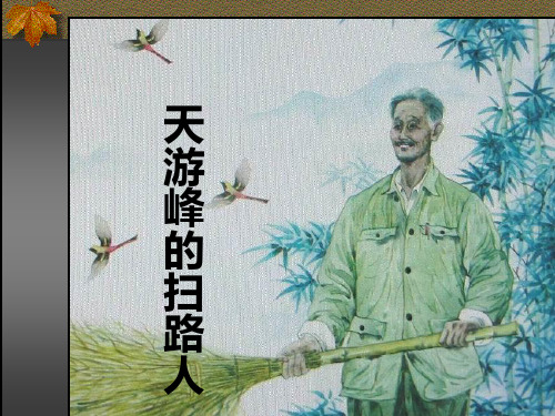 苏教版六年级语文下册《天游峰的扫路人》课件
