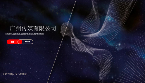 网红带货传媒公司商业计划书