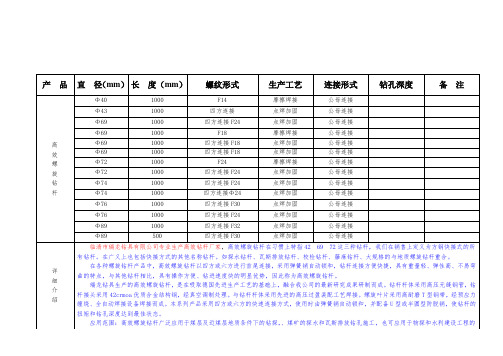 地质勘探高效钻杆
