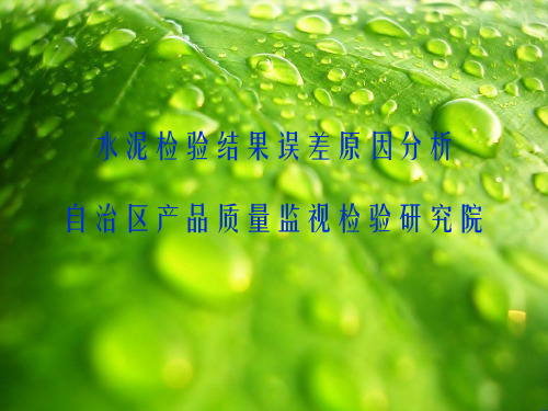 检验结果误差原因分析(1)幻灯片PPT