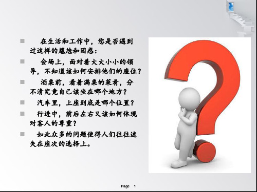 位次礼仪
