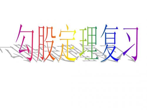 勾股定理精华内容复习课件