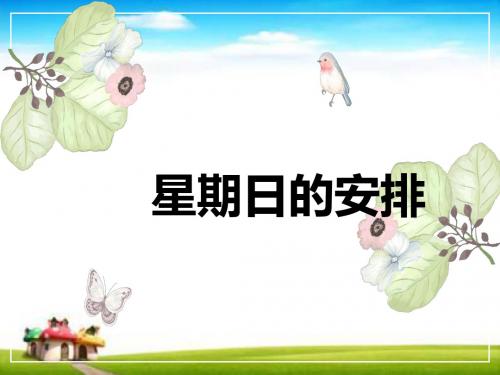 2019-2020学年新北师大版小学数学五年级下册星期日的安排课件.pptx.pptx