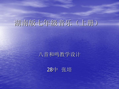 《八音和鸣教学设计》
