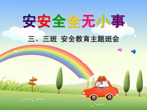 3、3安全教育主题班会