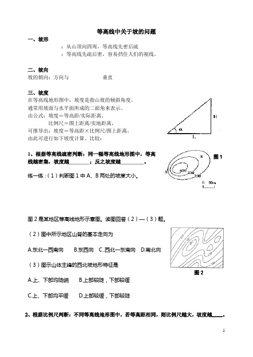 等高线专题——坡度