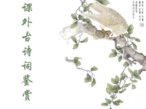 课外古诗词鉴赏