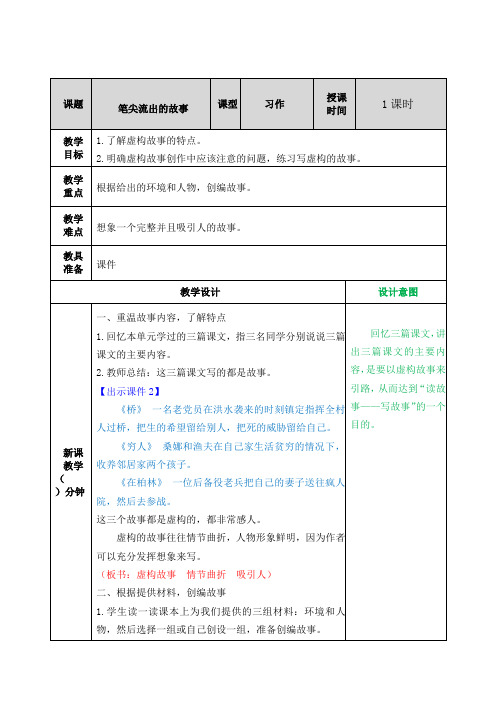部编版六年级语文上册优质教案-第四单元 习作