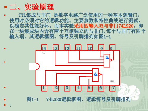 数字逻辑实验  门电路组合逻辑设计