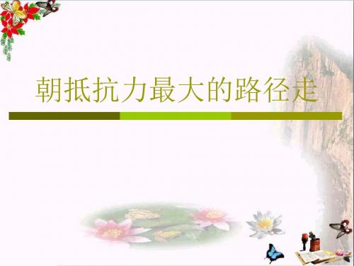 朝抵抗力最大的路径走优秀课件下载 粤教版