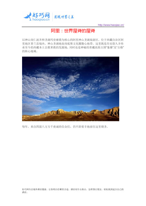 阿里：世界屋脊的屋脊
