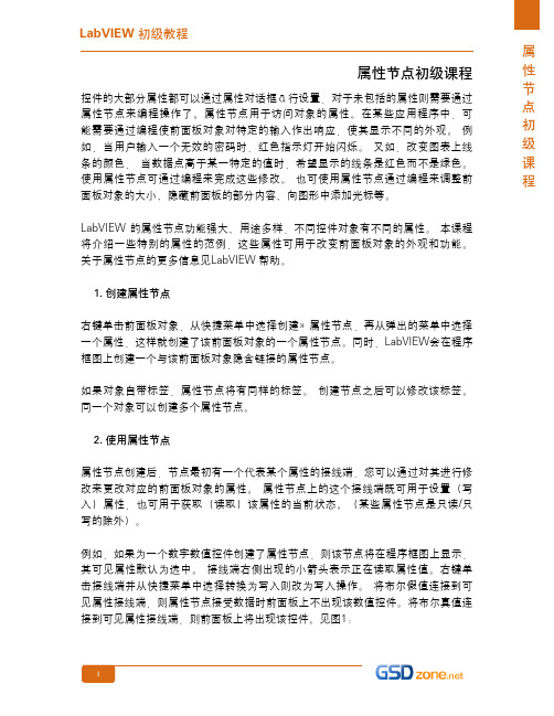 LabVIEW 属性节点初级课程