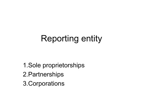 会计专业英语1-reporting entity