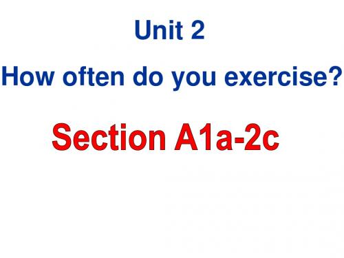 Unit-2-How-often-do-you-exercise-Section-A-1a-1c课件