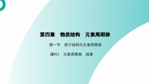 元素周期表 核素