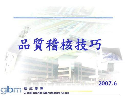 供应商稽核技巧(PPT28张)