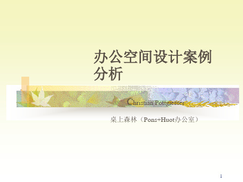 办公室空间设计案例分析ppt课件