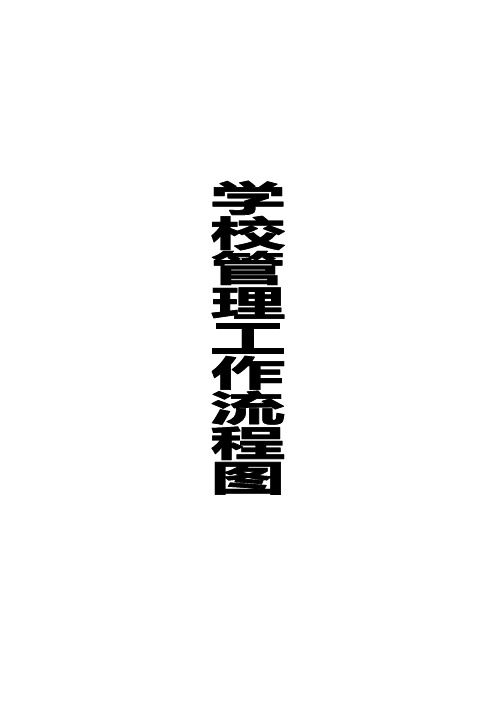 校学校管理工作流程图
