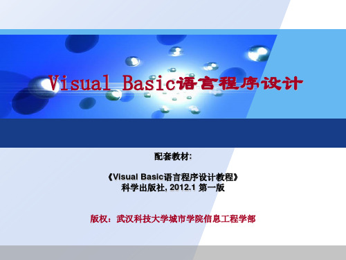 第2章 窗体及基本控件
