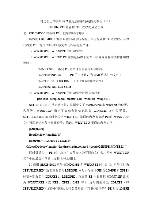 打造自己的多启动U盘电脑维护系统图文教程(三)
