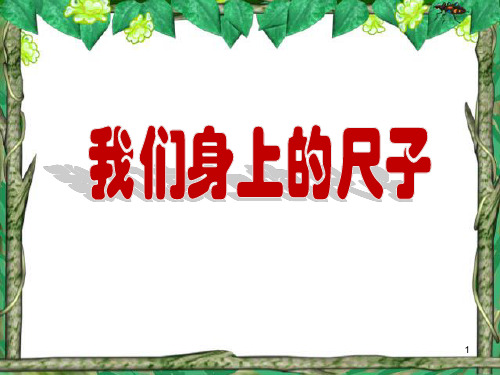 我们身体上的尺子PPT课件