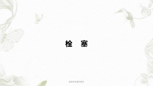 病理学栓塞和梗死PPT课件