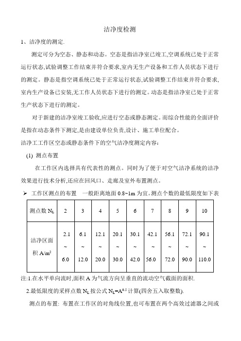 洁净度检测规范